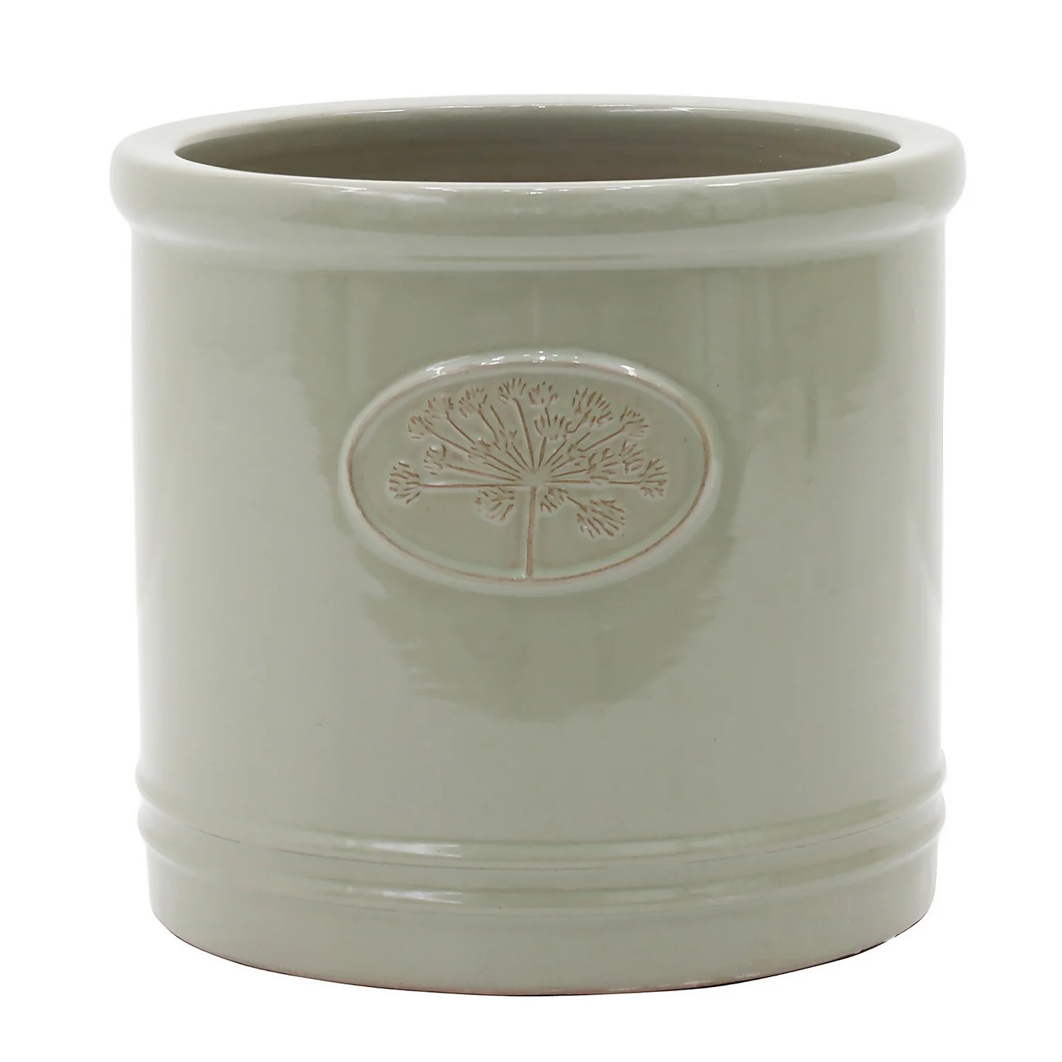 Country Living Heritage Sage Cylinder Pot - 30cm 1 Country Living Heritage Sage Cylinder Pot - 30cm