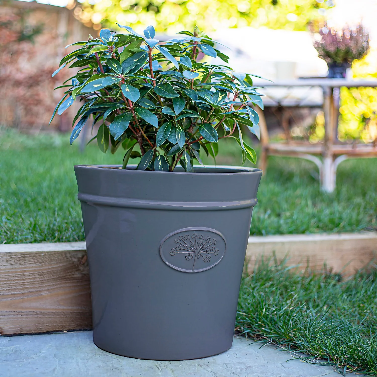 Country Living Heritage Denim Cone Pot - 33cm 2 Country Living Heritage Denim Cone Pot - 33cm - Image 2