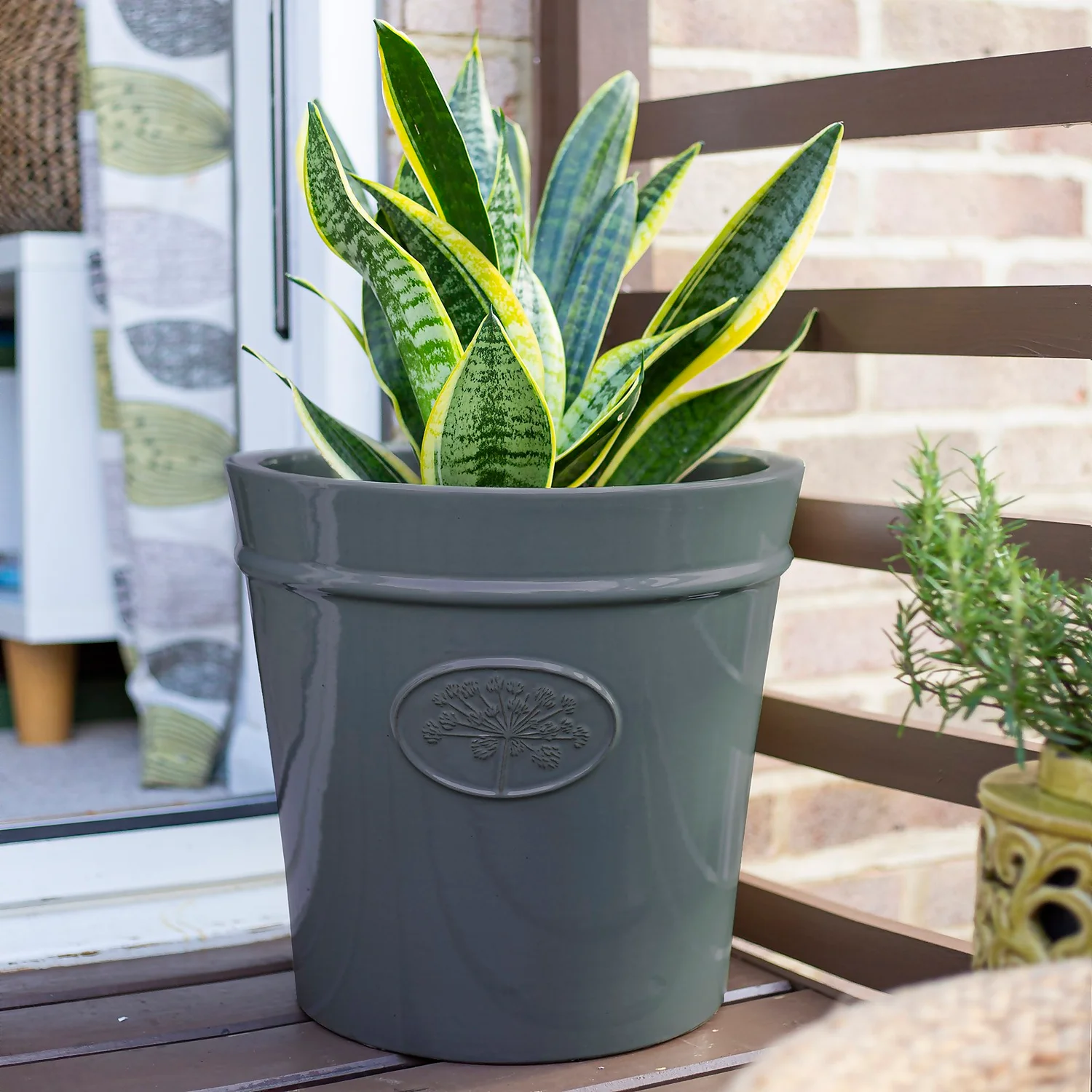 Country Living Heritage Denim Cone Pot - 33cm 4 Country Living Heritage Denim Cone Pot - 33cm - Image 4