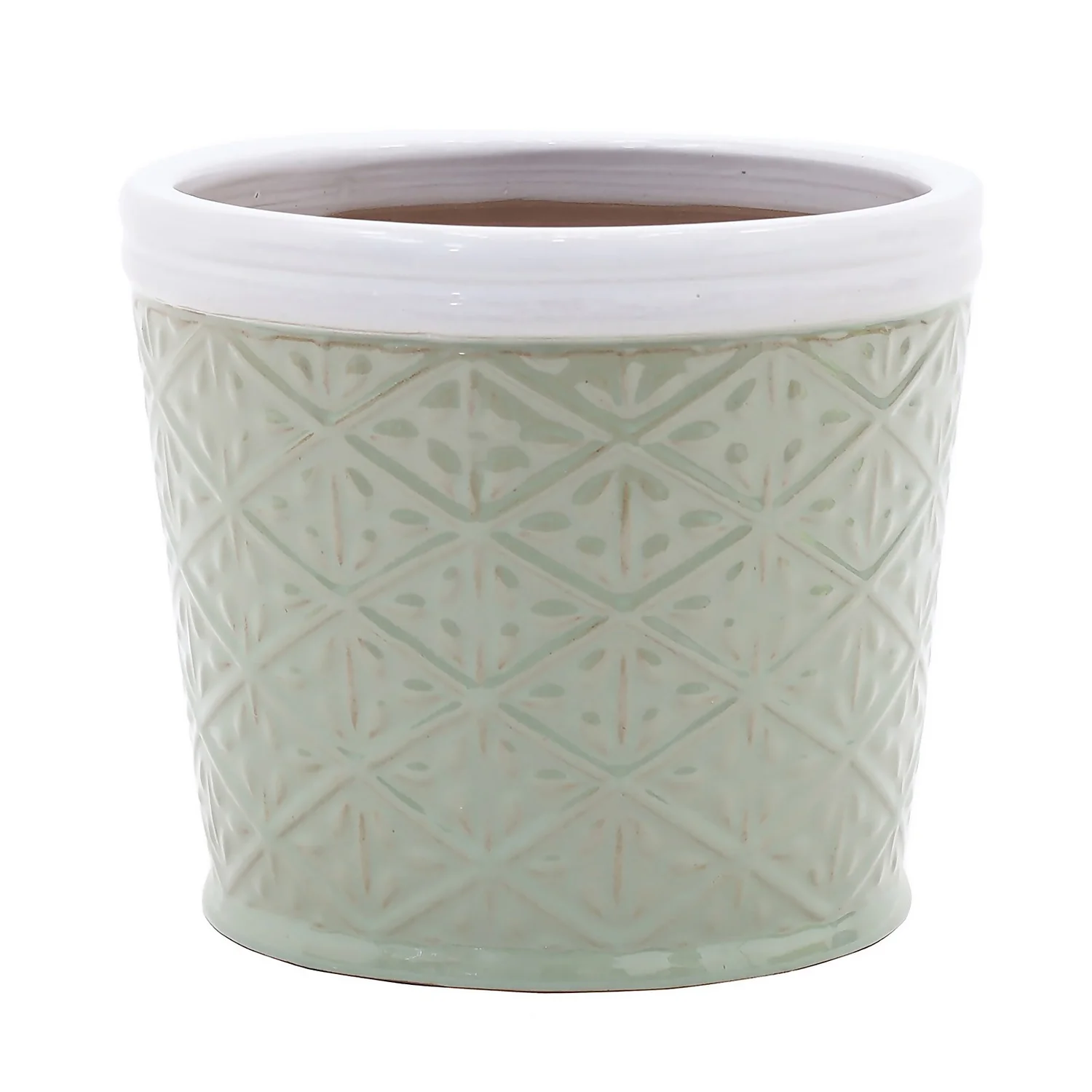 Country Living Heritage 2 Tone Sage Cone Pot - 31cm 1 Country Living Heritage 2 Tone Sage Cone Pot - 31cm