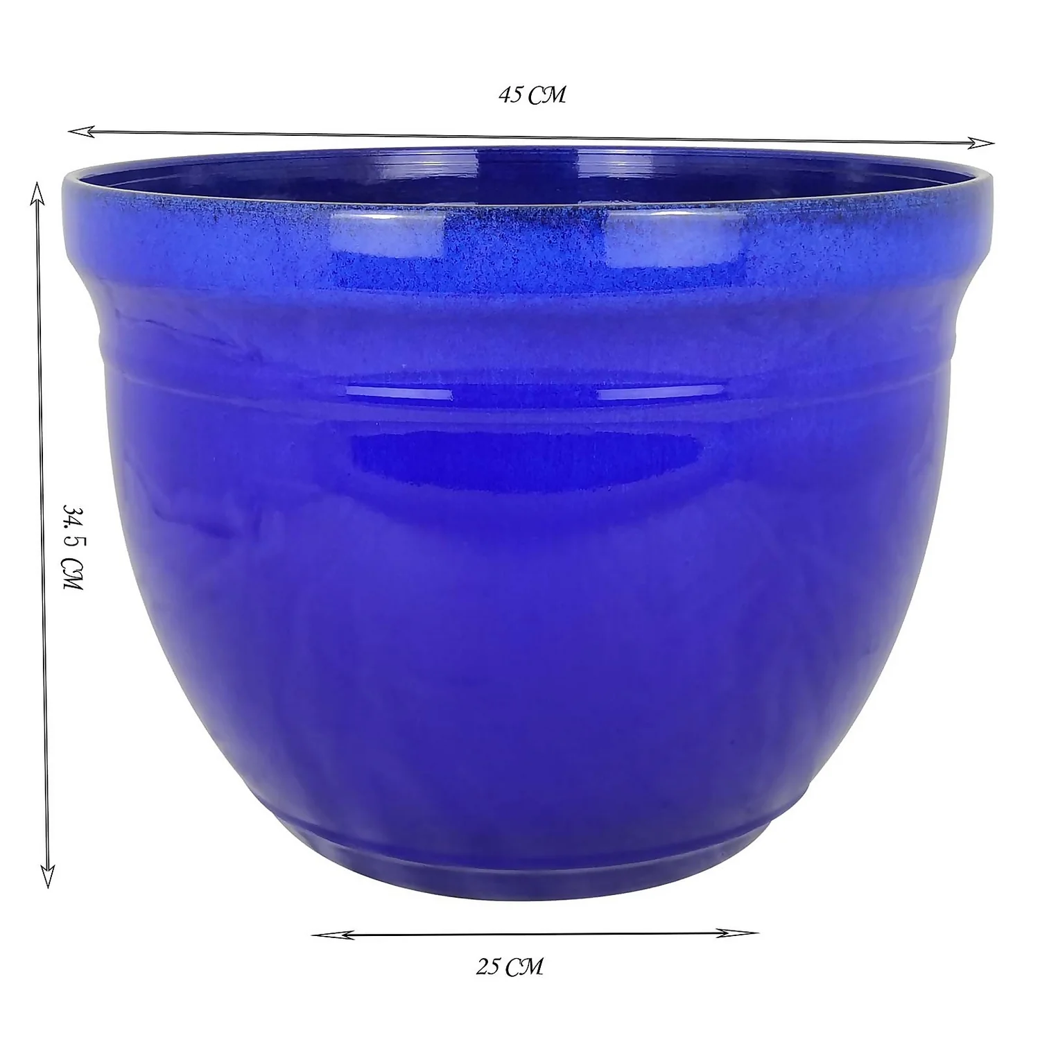Maddison Royal Blue Planter - 45cm 2 Maddison Royal Blue Planter - 45cm - Image 2