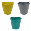 Ribbed Planter (3 Colour Mix) - 18cm