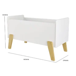 Kids Open Toy Chest - White & Natural -Best Home Furnishing Store 13277675 2634930078466901