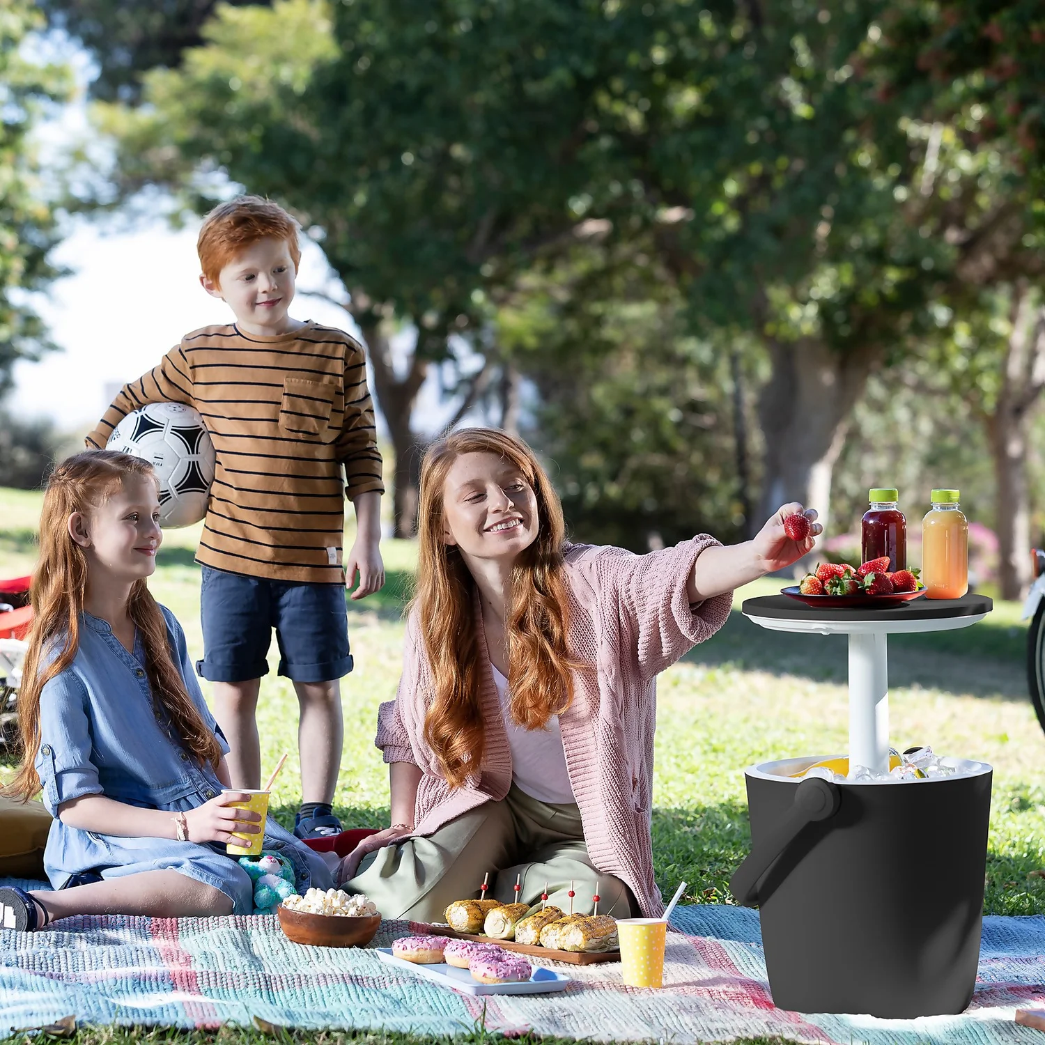 Keter GoBar Outdoor Ice Cooler Table Garden Furniture - Dark Grey / Cream 7 Keter GoBar Outdoor Ice Cooler Table Garden Furniture - Dark Grey / Cream - Image 7