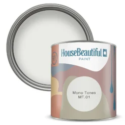House Beautiful Durable Matt Emulsion Multi-Surface Paint Mono Tones MT.01 Tester - 125ml