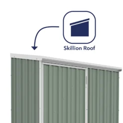 Absco 5 X 3ft Space Saver Metal Pent Shed - Green 11 Absco 5 X 3ft Space Saver Metal Pent Shed - Green -Best Home Furnishing Store 13440828 3484929164219292