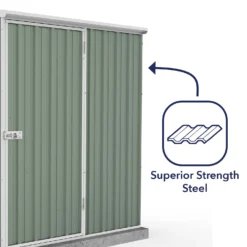Absco 5 X 3ft Space Saver Metal Pent Shed - Green 14 Absco 5 X 3ft Space Saver Metal Pent Shed - Green -Best Home Furnishing Store 13440828 4804929164412816
