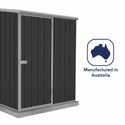 Absco 5 X 3ft Space Saver Metal Pent Shed - Dark Grey -Best Home Furnishing Store 13440829 2054929186594831