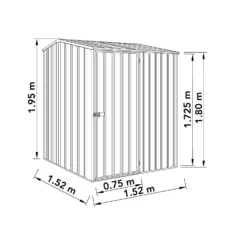 Absco 5 X 5ft Premier Reverse Apex - Dark Grey -Best Home Furnishing Store 13440843 1524929165619473