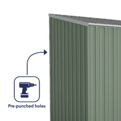 Absco 10 X 5ft Space Saver Metal Pent Shed - Green 13 Absco 10 X 5ft Space Saver Metal Pent Shed - Green -Best Home Furnishing Store 13440844 2034929185692095