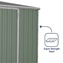 Absco 10 X 5ft Space Saver Metal Pent Shed - Green 14 Absco 10 X 5ft Space Saver Metal Pent Shed - Green -Best Home Furnishing Store 13440844 4854929185755203