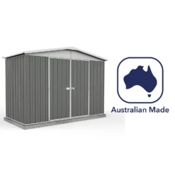 Absco 10 X 5ft Regent Metal Apex Shed - Grey -Best Home Furnishing Store 13440854 7074929164527527