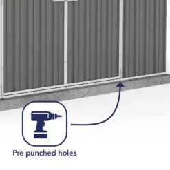 Absco 10 X 7ft Regent Metal Apex Shed - Grey 12 Absco 10 X 7ft Regent Metal Apex Shed - Grey -Best Home Furnishing Store 13440855 1464931188578768