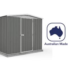 Absco 7.5 X 5ft Regent Metal Apex Shed - Grey -Best Home Furnishing Store 13440860 1634929163906572