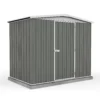 Absco 7.5 X 5ft Regent Metal Apex Shed - Grey