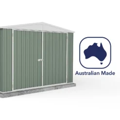 Absco 10x20ft Utility Workshop Apex Metal Shed - Green -Best Home Furnishing Store 13440864 4094929163992498
