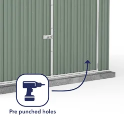 Absco 10 X 15ft Utility Workshop Apex Metal Shed - Green 13 Absco 10 X 15ft Utility Workshop Apex Metal Shed - Green -Best Home Furnishing Store 13440865 1924929164412717