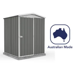 Absco 5 X 5ft Regent Metal Apex Shed - Grey -Best Home Furnishing Store 13440867 1004929164001024