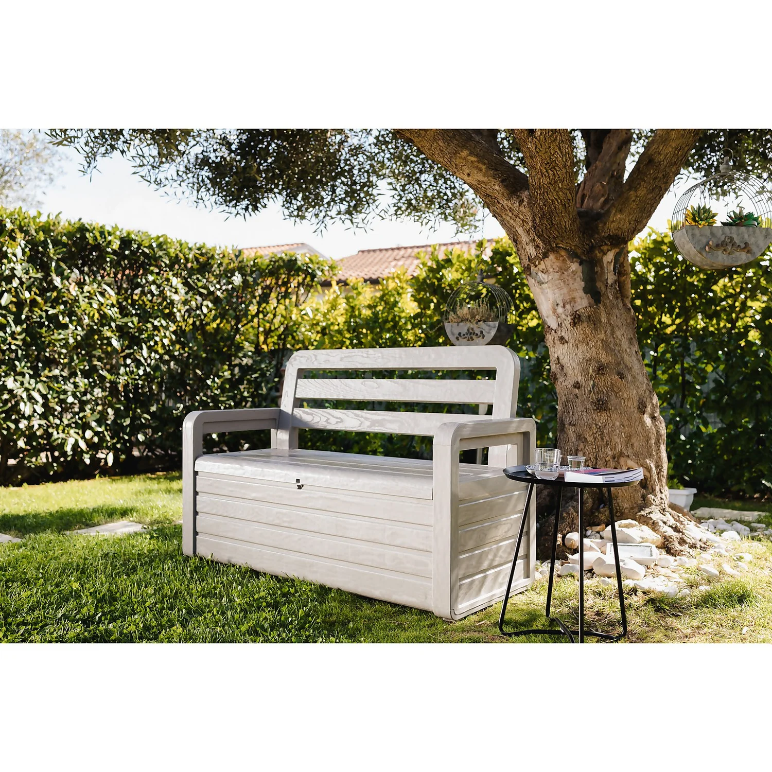 Toomax Forever Spring Bench - Warm Grey 1 Toomax Forever Spring Bench - Warm Grey