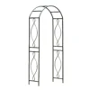 Panacea Arched Top Steel Garden Arch - Black