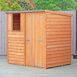 Shire 6x4ft Overlap Pent Garden Shed -Best Home Furnishing Store 13505229 1704926474653802