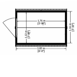Shire 6 X 4ft Pressure Treated Overlap Garden Shed -Best Home Furnishing Store 13505232 1014933761920055