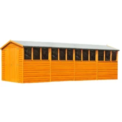 Shire 10 X 20ft Double Door Overlap Garden Shed - Including Installation