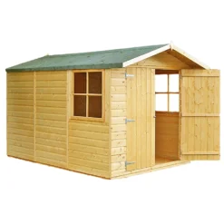 Shire 7 X 10ft Guernsey Double Door Garden Shed - Including Installation