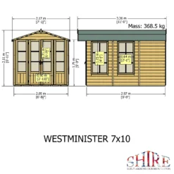 Shire 13 X 7ft Westminster Summerhouse - Including Installation -Best Home Furnishing Store 13505301 1424933733542521