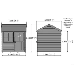 Shire 4 X 4ft Bunny Kids Wooden Playhouse -Best Home Furnishing Store 13505334 1684931995777515