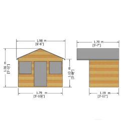 Shire 6 X 5ft Stork Kids Wooden Playhouse - Including Installation -Best Home Furnishing Store 13505337 7284931992941237