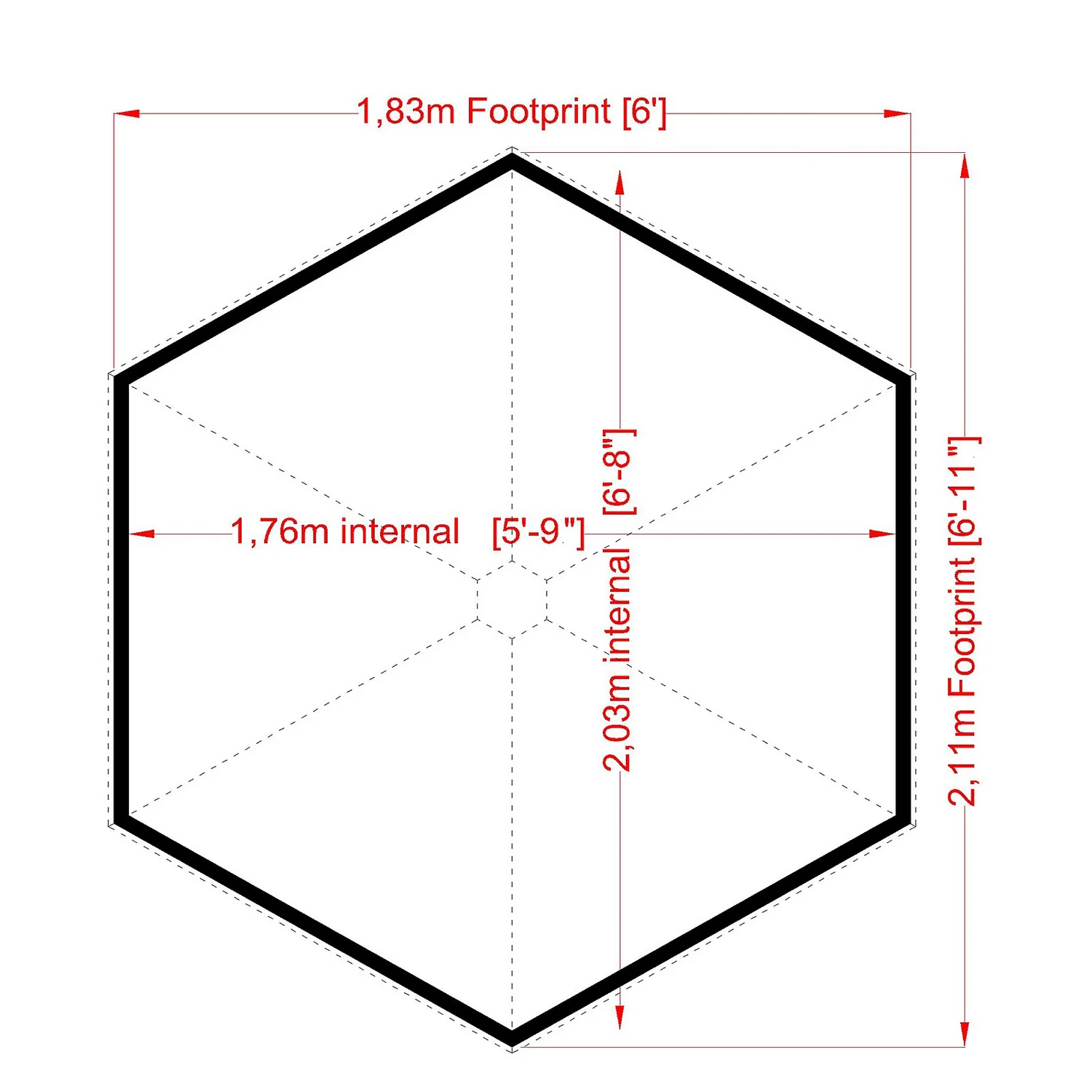 Shire 7 X 6ft Wigwam Kids Wooden Playhouse 4 Shire 7 X 6ft Wigwam Kids Wooden Playhouse - Image 4