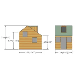 Shire 5 X 7ft Cottage Kids Wooden Playhouse -Best Home Furnishing Store 13505348 1314931993091456