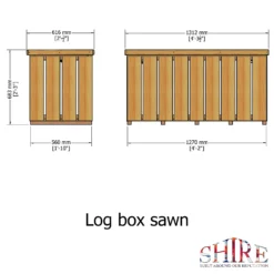 Shire Sawn Timber Garden Storage Log Box 4x2 -Best Home Furnishing Store 13505350 1334931992798254