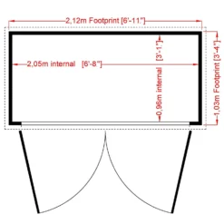 Shire 7 X 3ft Shiplap Double Door Bike Storage -Best Home Furnishing Store 13505353 1284931992709844