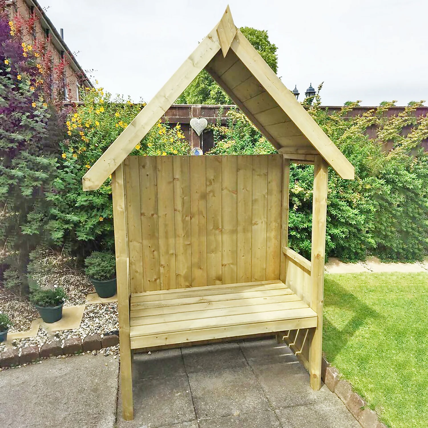 Shire 4x2ft Hebe Garden Arbour 2 Shire 4x2ft Hebe Garden Arbour - Image 2