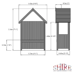 Shire 4x2ft Hebe Garden Arbour 8 Shire 4x2ft Hebe Garden Arbour -Best Home Furnishing Store 13505354 9074932698563734