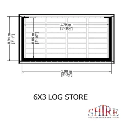 Shire Heavy Duty Log Storage 6x3ft -Best Home Furnishing Store 13508667 4634931996859546