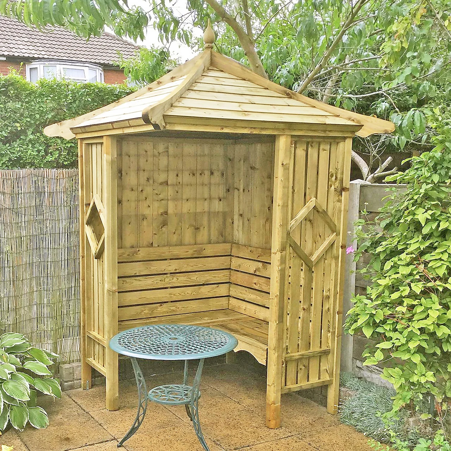 Shire 5x5 Corner Garden Arbour 2 Shire 5x5 Corner Garden Arbour - Image 2