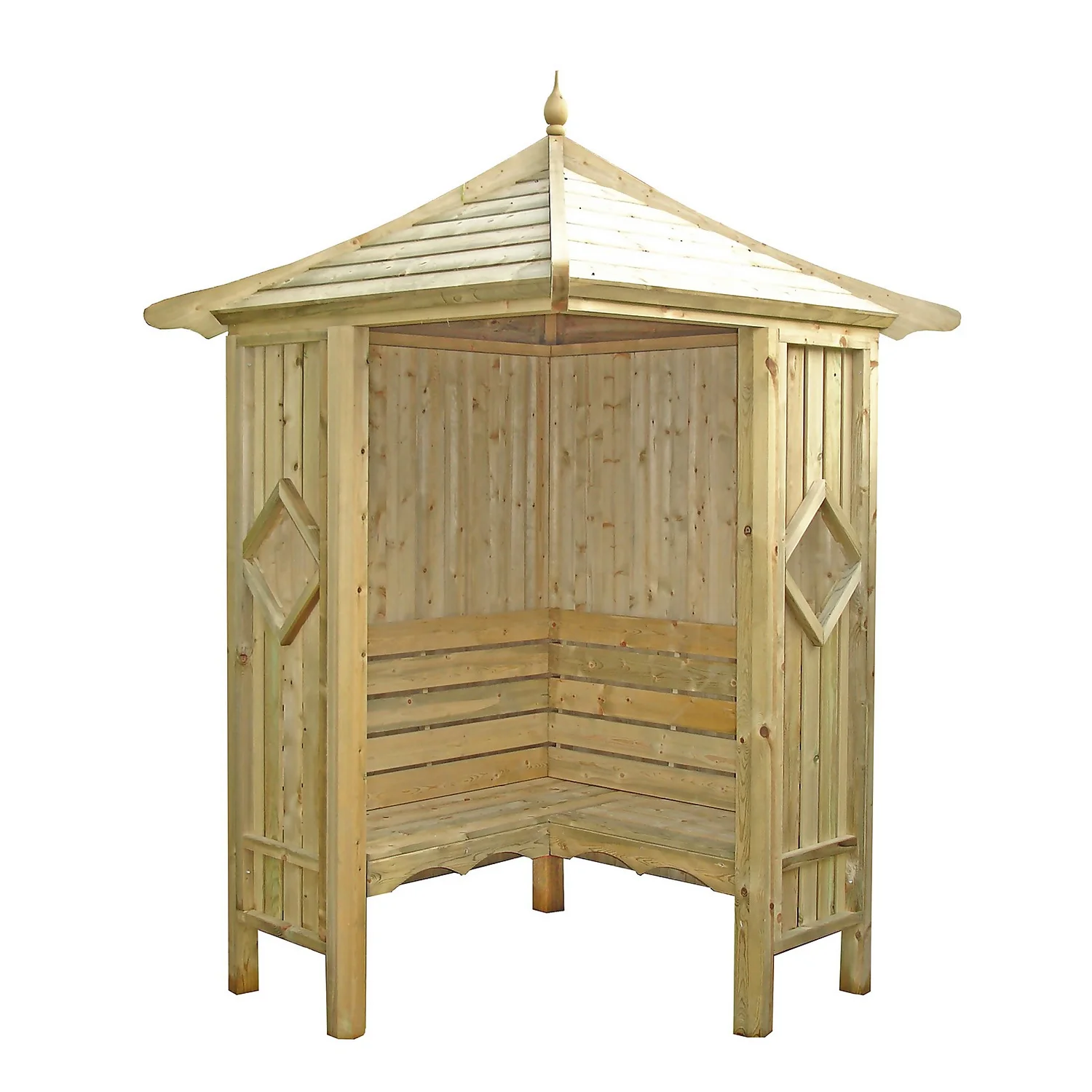 Shire 5x5 Corner Garden Arbour 1 Shire 5x5 Corner Garden Arbour