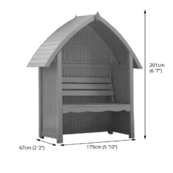 Country Living Wilmcote Arbour Seat Painted + Installation - Thorpe Towers Grey 8 Country Living Wilmcote Arbour Seat Painted + Installation - Thorpe Towers Grey -Best Home Furnishing Store 13554933 1704942010426295