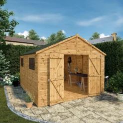 Mercia 12ft X 10ft Premium Shiplap Modular Workshop Shed - Including Installation -Best Home Furnishing Store 13555750 1744949333865612