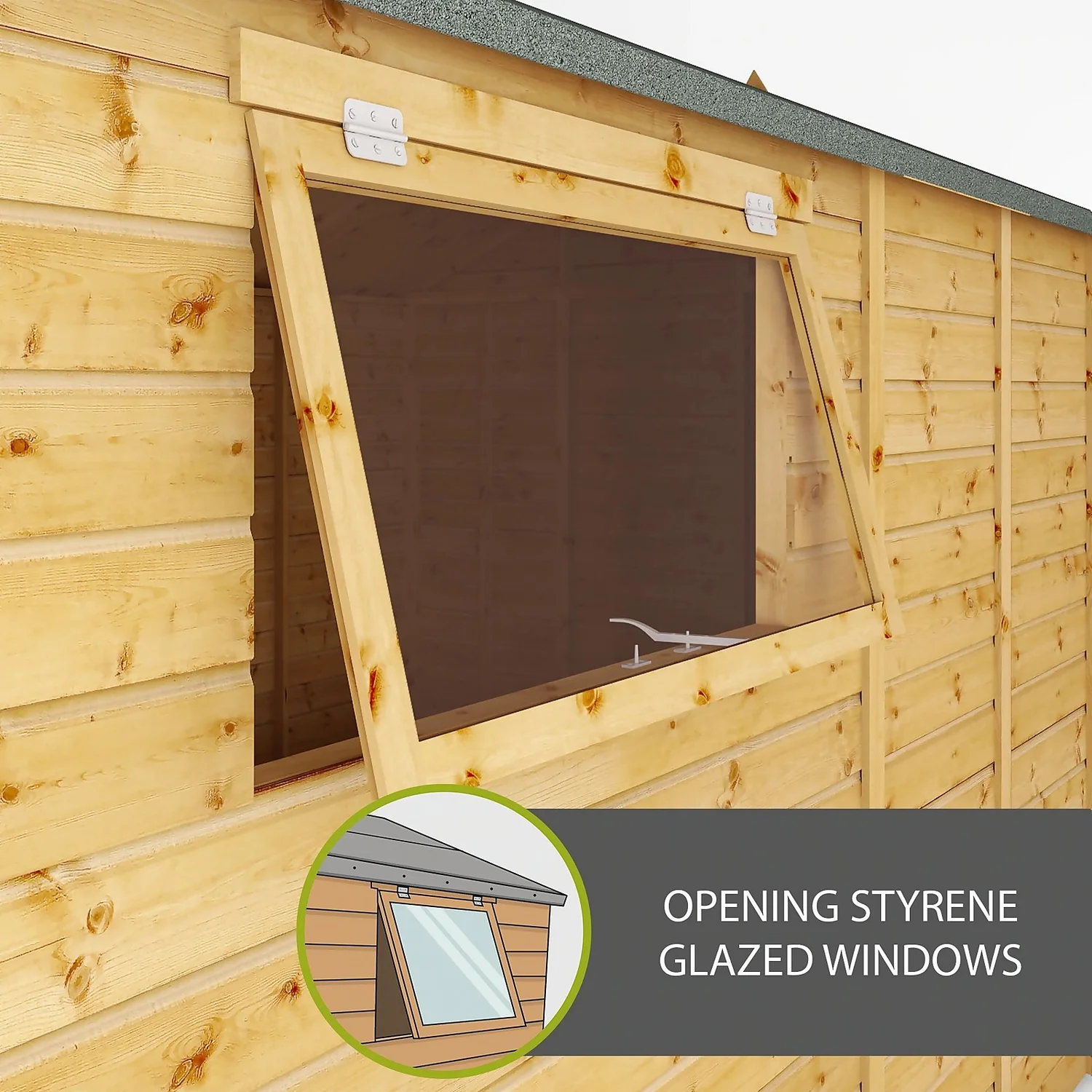 Mercia 20ft X 10ft Premium Shiplap Modular Workshop Shed 3 Mercia 20ft X 10ft Premium Shiplap Modular Workshop Shed - Image 3