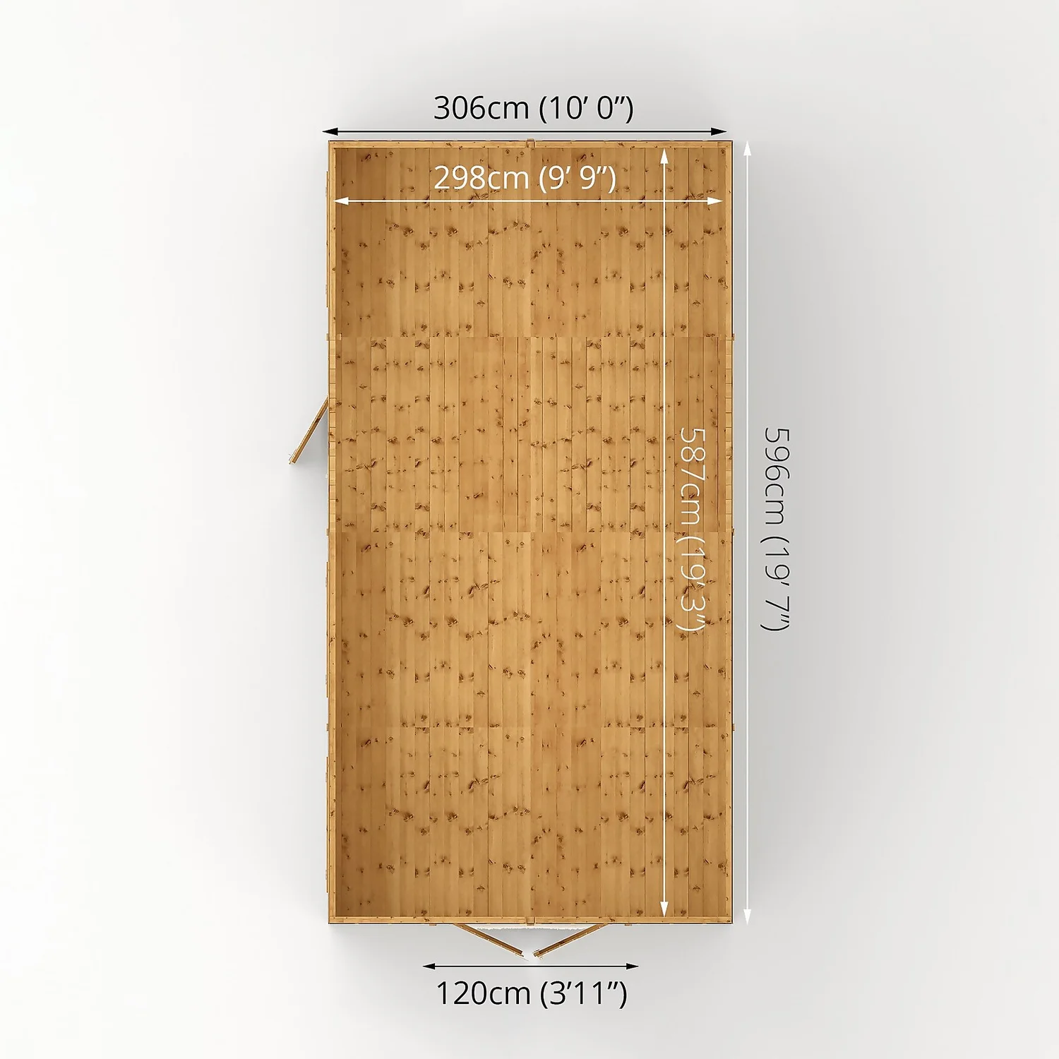 Mercia 20ft X 10ft Premium Shiplap Modular Workshop Shed 8 Mercia 20ft X 10ft Premium Shiplap Modular Workshop Shed - Image 8