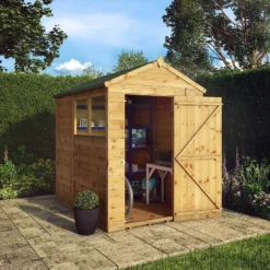 Mercia 7ft X 5ft Premium Shiplap Apex Shed - Including Installation -Best Home Furnishing Store 13555771 9474949335659531