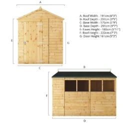 Mercia 10ft X 6ft Premium Shiplap Apex Shed -Best Home Furnishing Store 13555775 9194949337022665