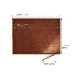Mercia 8ft X 6ft Premium Shiplap Reverse Apex Shed -Best Home Furnishing Store 13555780 3054949332973412