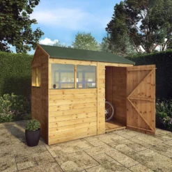Mercia 8ft X 6ft Premium Shiplap Reverse Apex Shed -Best Home Furnishing Store 13555780 7414949333054658