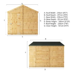 Mercia 10ft X 8ft Premium Windowless Shiplap Apex Shed - Including Installation -Best Home Furnishing Store 13555792 1474949335417962