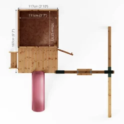 Mercia 4ft X 4ft Snug Wooden Playhouse With Tower -Best Home Furnishing Store 13555804 2125027846267187